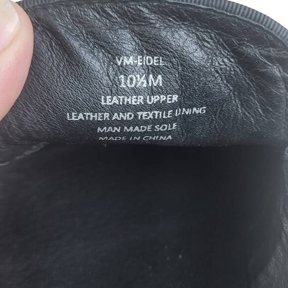 Vince Camuto Sporty Leather Eidel  Slip On Sneaker Topanga Black Size 10.5 - Picture 7 of 7